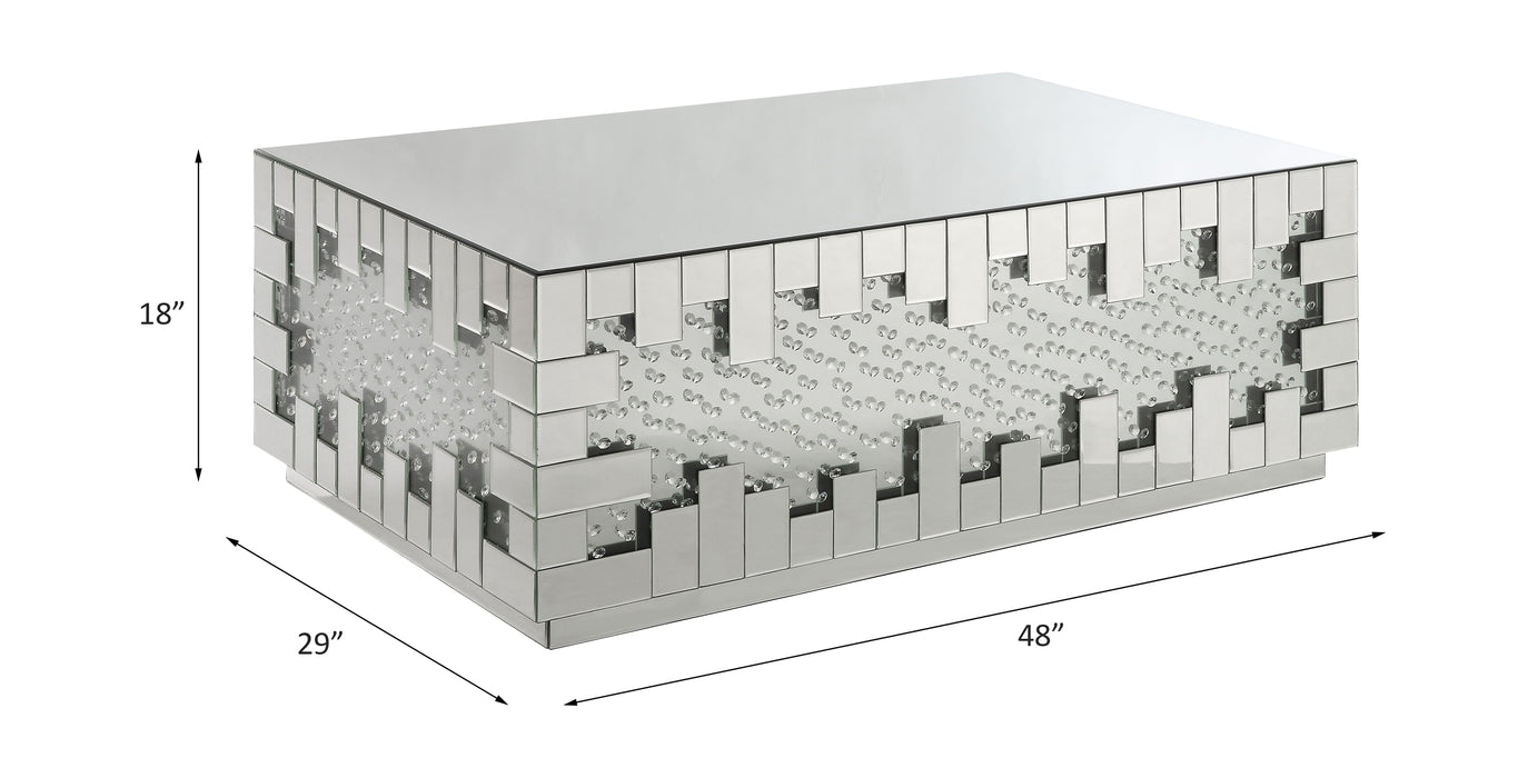 Nysa Glam Rectangular Coffee Table