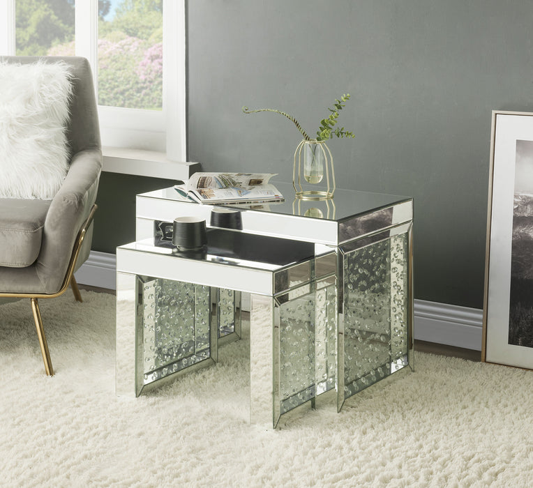 Nysa Glam Rectangular Accent Table