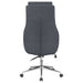 Coaster Cruz Upholstered Office Chair with Padded Seat Grey and Chrome Default Title