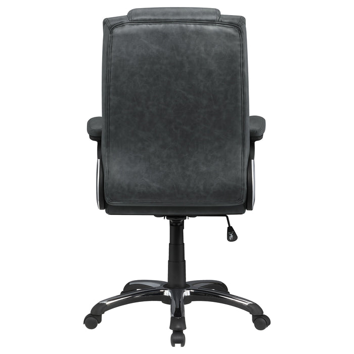 Coaster Nerris Adjustable Height Office Chair with Padded Arm Grey and Black Default Title