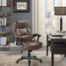 Coaster Nerris Adjustable Height Office Chair with Padded Arm Brown and Black Default Title