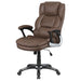 Coaster Nerris Adjustable Height Office Chair with Padded Arm Brown and Black Default Title