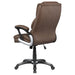 Coaster Nerris Adjustable Height Office Chair with Padded Arm Brown and Black Default Title