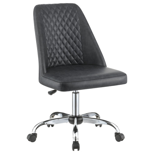Coaster Althea Upholstered Tufted Back Office Chair Grey and Chrome Default Title