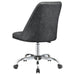 Coaster Althea Upholstered Tufted Back Office Chair Grey and Chrome Default Title