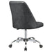 Coaster Althea Upholstered Tufted Back Office Chair Grey and Chrome Default Title