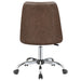 Coaster Althea Upholstered Tufted Back Office Chair Brown and Chrome Default Title