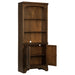 Coaster Hartshill Bookcase with Cabinet Burnished Oak Default Title