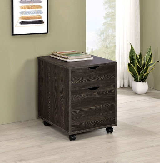 Coaster Noorvik 2-drawer Mobile File Cabinet Dark Oak Default Title