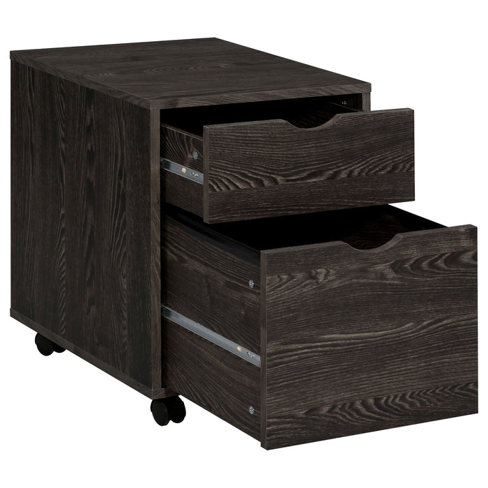 Coaster Noorvik 2-drawer Mobile File Cabinet Dark Oak Default Title