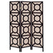 Coaster Vulcan 3-panel Geometric Folding Screen Tan and Cappuccino Default Title