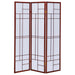 Coaster Katerina 3-panel Folding Floor Screen White and Cherry Default Title