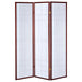 Coaster Katerina 3-panel Folding Floor Screen White and Cherry Default Title