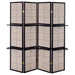 Coaster Iggy 4-panel Folding Screen with Removable Shelves Tan and Cappuccino Default Title