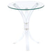 Coaster Laning Round Accent Table Clear Default Title