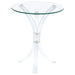 Coaster Laning Round Accent Table Clear Default Title