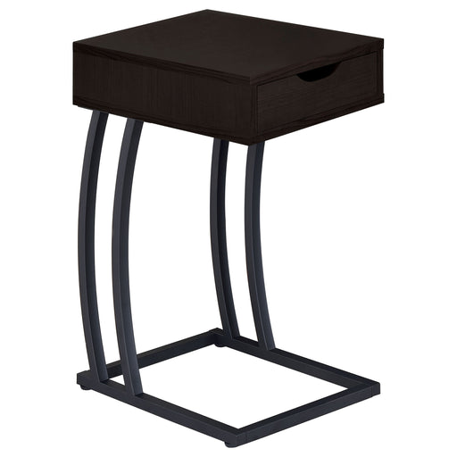 Coaster Troy Accent Table with Power Outlet Cappuccino Default Title