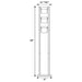 Coaster Munson Floor Lamp with 3 Swivel Lights Brushed Silver Default Title