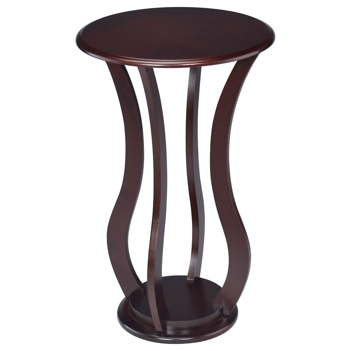 Coaster Elton Round Top Accent Table Cherry Default Title