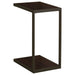 Coaster Jose Rectangular Accent Table with Bottom Shelf Brown Default Title