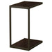 Coaster Jose Rectangular Accent Table with Bottom Shelf Brown Default Title