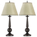 Coaster Ochanko Cone shade Table Lamps Bronze and Beige (Set of 2) Default Title