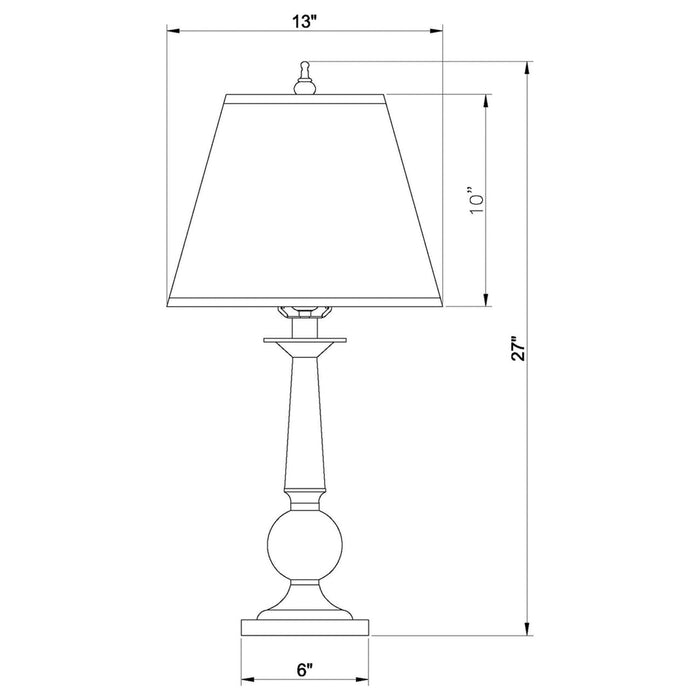 Coaster Ochanko Cone shade Table Lamps Bronze and Beige (Set of 2) Default Title