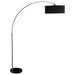 Coaster Kawke Drum Shade Floor Lamp Black and Chrome Default Title