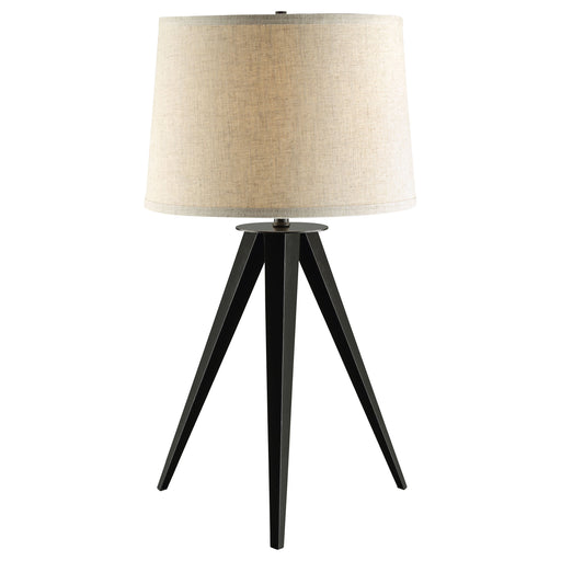 Coaster Sabat Tripod Base Table Lamp Black and Light Grey Default Title