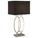 Coaster Izuku Rectangular Shade Table Lamp Black and Brushed Nickel Default Title