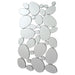 Coaster Topher Pebble-Shaped Decorative Mirror Silver Default Title