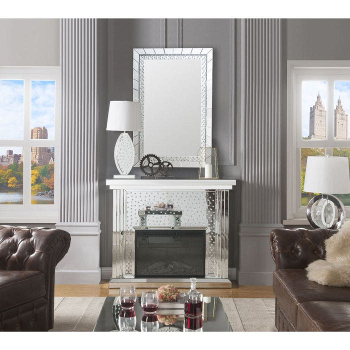 Nysa Mirrored Fireplace