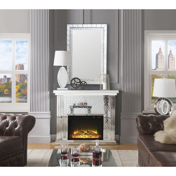 Nysa Mirrored Fireplace