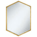 Coaster Bledel Hexagon Shaped Wall Mirror Gold Default Title