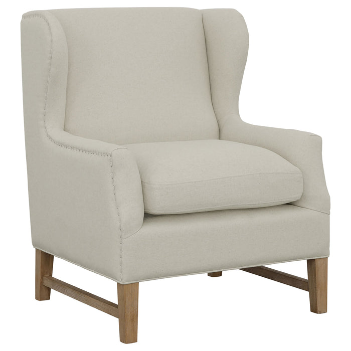 Fleur Wing Back Accent Chair Cream