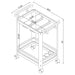 Coaster Jefferson 2-tier Glass Serving Cart Clear Default Title