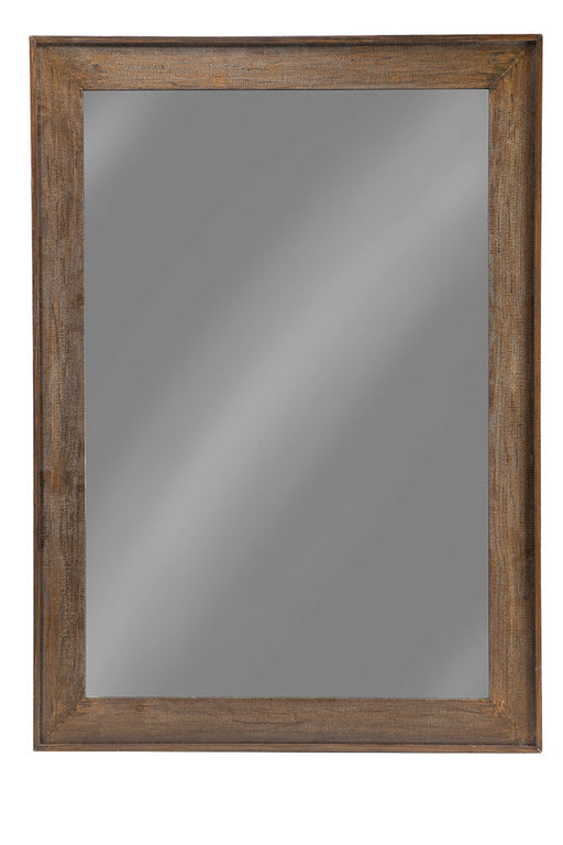 Coaster Odafin Rectangle Floor Mirror Distressed Brown Default Title