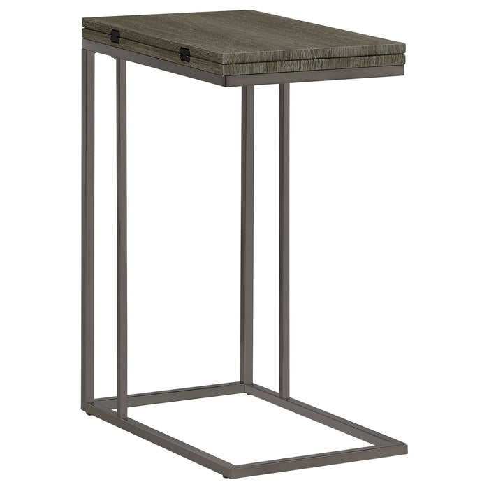 Coaster Pedro Expandable Top Accent Table Weathered Grey and Black Default Title