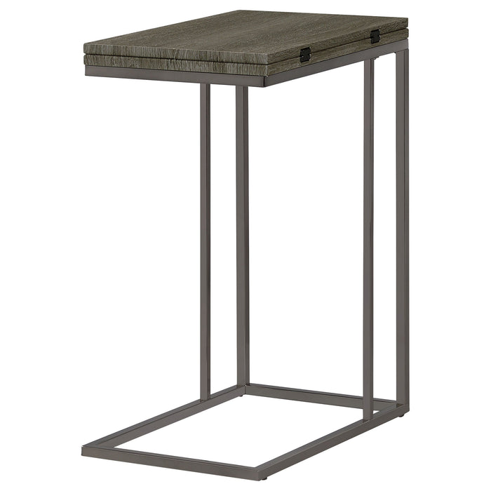 Coaster Pedro Expandable Top Accent Table Weathered Grey and Black Default Title