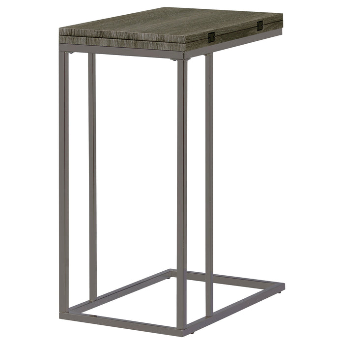 Coaster Pedro Expandable Top Accent Table Weathered Grey and Black Default Title