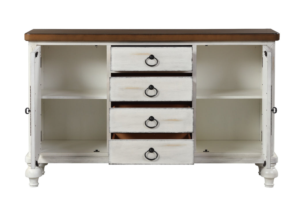 Vermont 4 Drawers Rectangular Console Table