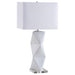 Coaster Camie Geometric Ceramic Base Table Lamp White Default Title