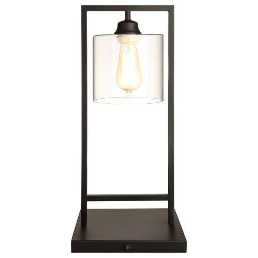 Coaster Shoto Glass Shade Table Lamp Black Default Title