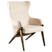 Coaster Walker Upholstered Accent Chair Cream and Bronze Beige