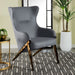 Coaster Walker Upholstered Accent Chair Cream and Bronze Grey