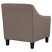 Coaster Liam Upholstered Sloped Arm Accent Club Chair Camel Grey