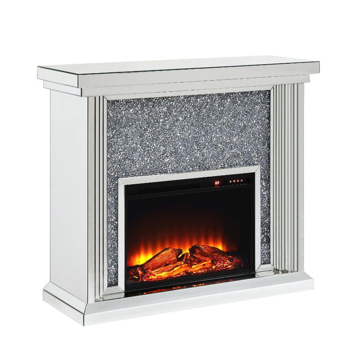 Noralie 47"L x 40"H Glam Fireplace