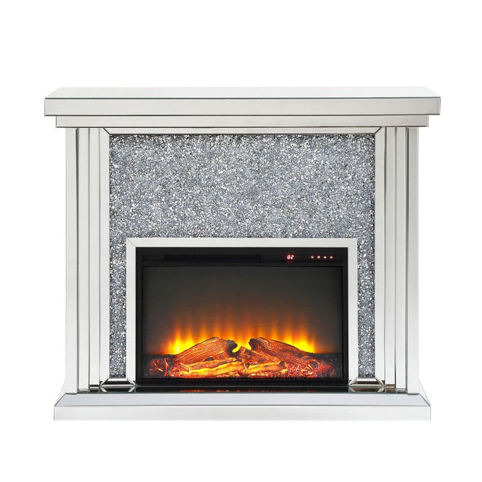 Noralie 47"L x 40"H Glam Fireplace