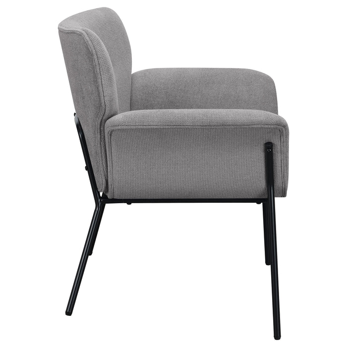 Coaster Davina Upholstered Flared Arms Accent Chair Ivy Grey