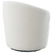 Coaster Joyce Upholstered Swivel Barrel Chair White